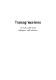 Transgressions: critical Australian Indigenous histories